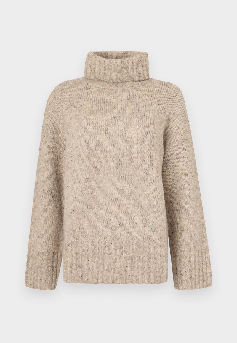 Vero Moda VMINGRID ROLL NECK BOO - Stickad tröja - beige - Zalando.se