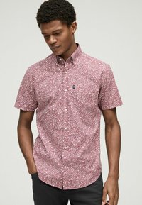 Next SHIRT - Srajca - burgundy red floral