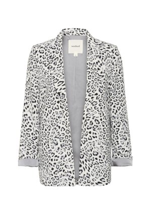 Soaked in Luxury Short coat - grey leopard patteren