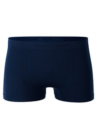 Boxer realizzati in blu navy, composti al 92% da poliammide e all'8% da elastan. Presentano una texture liscia, una vita elasticizzata con il nome del marchio e un design attillato.