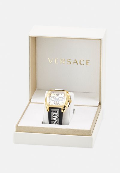 Versace DOMINUS - Pulkstenis ar hronogrāfu - black/grey/white/gold-coloured