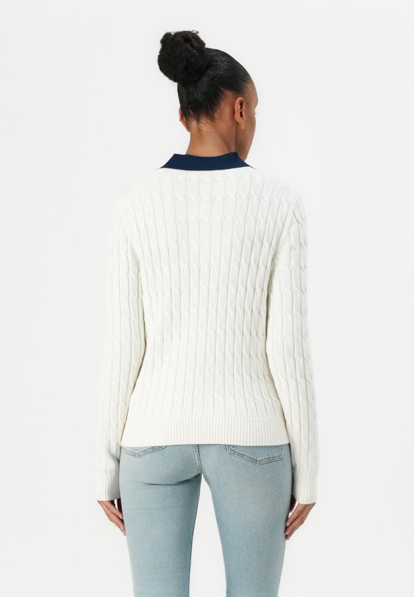 Cardigan - ivory silk2