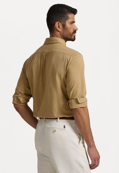 Polo Ralph Lauren Big & Tall FEATHERWEIGHT MESH SHIRT - Camisa - cafe tan heather