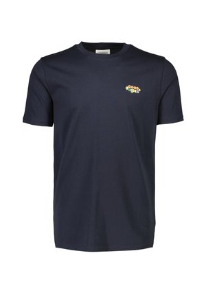 Lindbergh, EMBROIDERY TEE - T-shirts basic - true navy