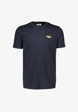 Lindbergh, EMBROIDERY TEE - T-shirts basic - true navy