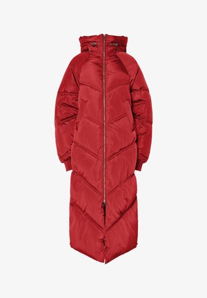 Pieces PCJOLIE LONG PUFFER JACKET - Zimski plašč - goji berry