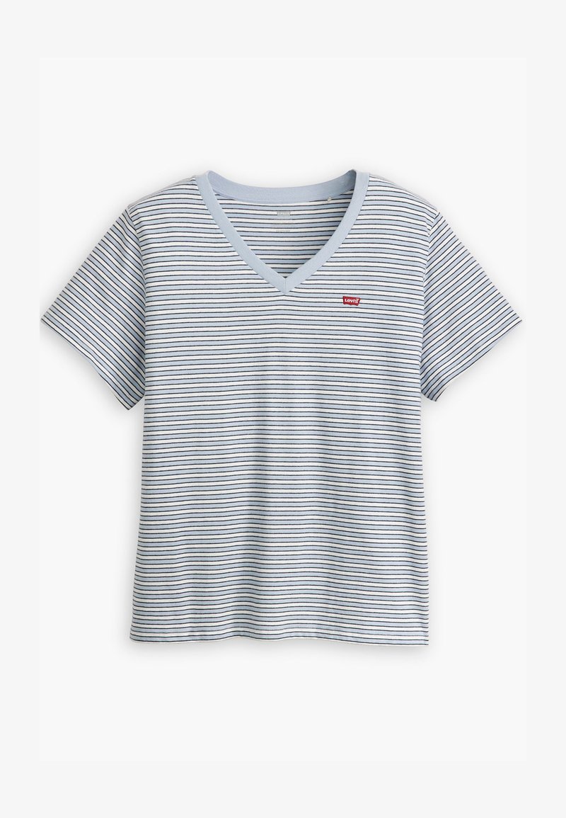 Levi's® Plus PERFECT VNECK TEE - T-shirt imprimé - kentucky blue