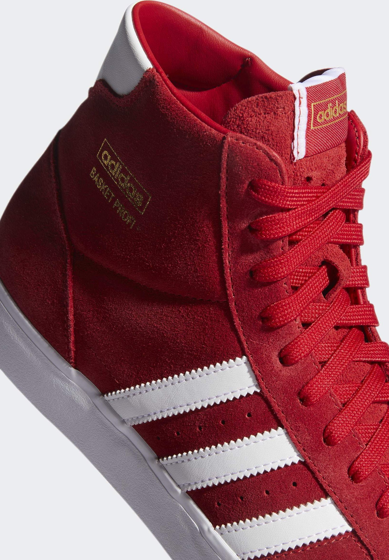 adidas Originals BASKET PROFI VULCANIZED SHOES - Sneakers hoog - red/Rood -  Zalando.nl