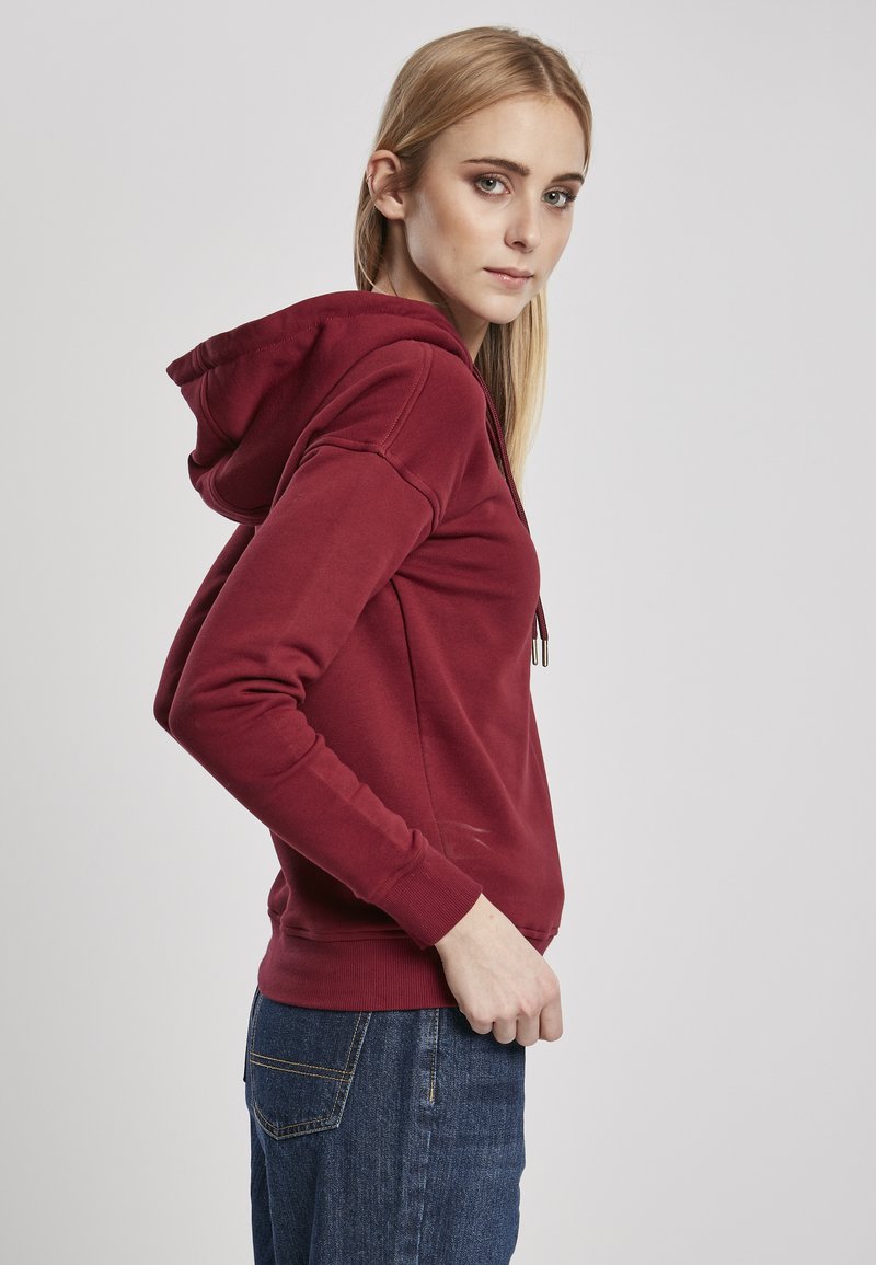 Damen Sweatshirts | Urban Classics Curvy Kapuzenpullover burgundy/rot - JI03089 Damen Sweatshirts | Urban Classics Curvy Kapuzenpullover burgundy/rot - JI03089