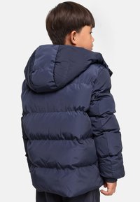 Urban Classics HOODED PUFFER - Ziemas jaka - blue