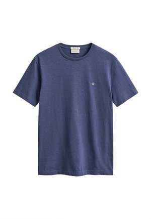 GANT, SHIELD - Camiseta básica - mottled blue