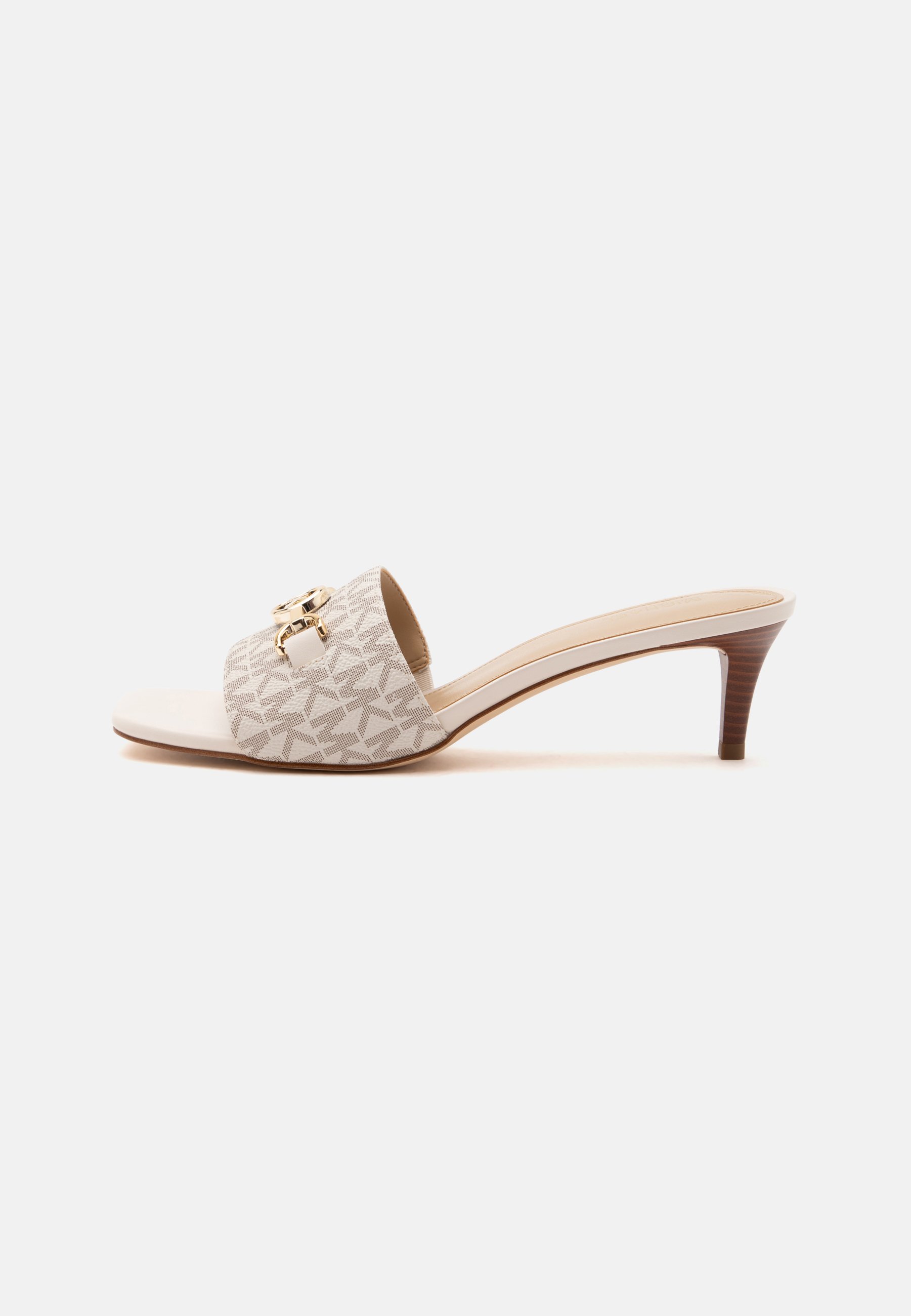 Michael Kors NATALIE KITTEN - Heeled mules - vanilla/off-white