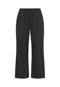 Kaffe Curve Pantalon classique - black   chalk pinstripe