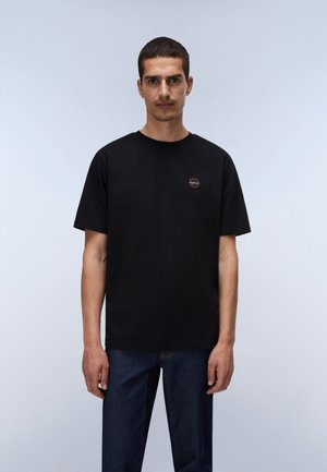 Napapijri BADGE SS - T-shirts basic - black beauty