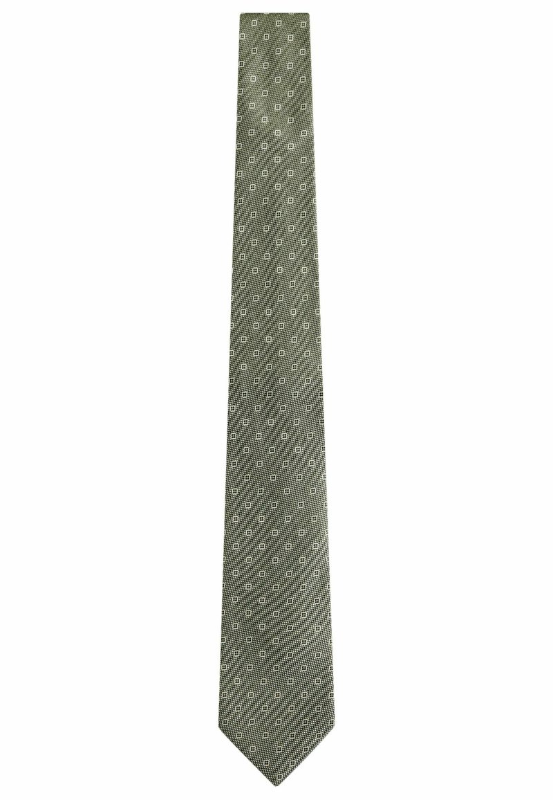 Next SIGNATURE MADE IN ITALY GEOMETRIC DESIGN - Kravata - sage green