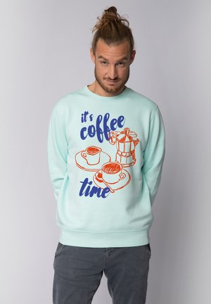 ITS COFFEE TIME - Sweatshirt - caribbean blue