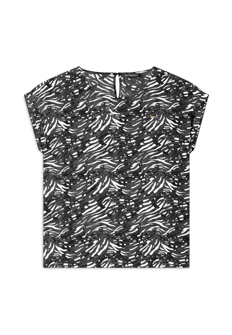 Freddy T-shirt imprimé - black zebra animalier
