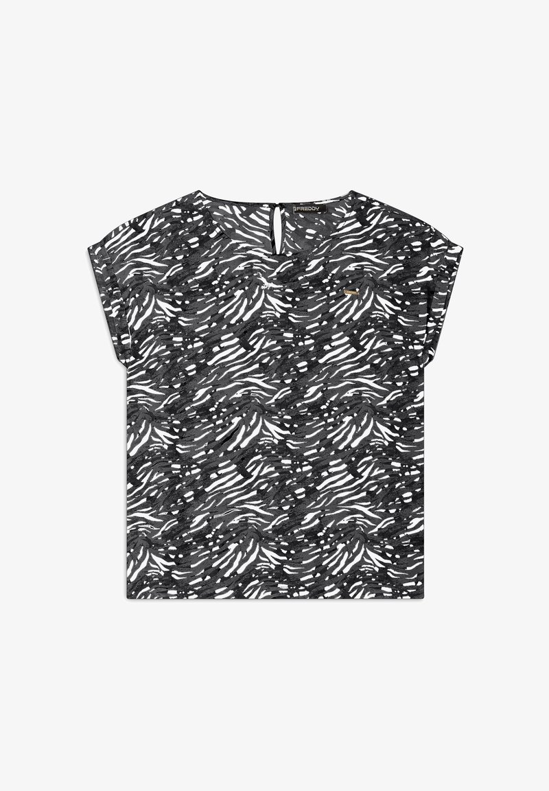 Freddy T-shirt imprimé - black zebra animalier
