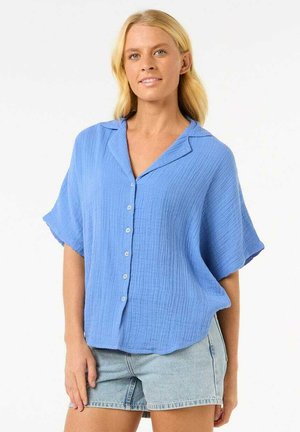 Button-down blouse - blue