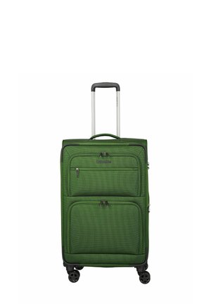 Travelite CUBIS 4 ROLLEN TROLLEY M 72 CM UNISEX - Trolley - green