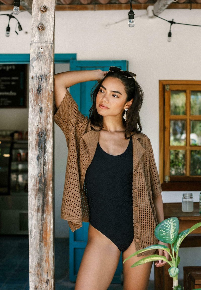 Chelsea Peers SHORT SLEEVE - Skjortebluser - bronze