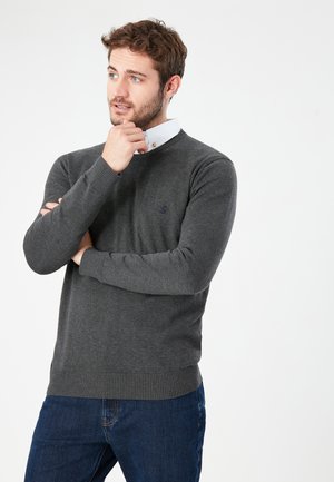 CREW NECK JARVIS - Jumper - grey marl