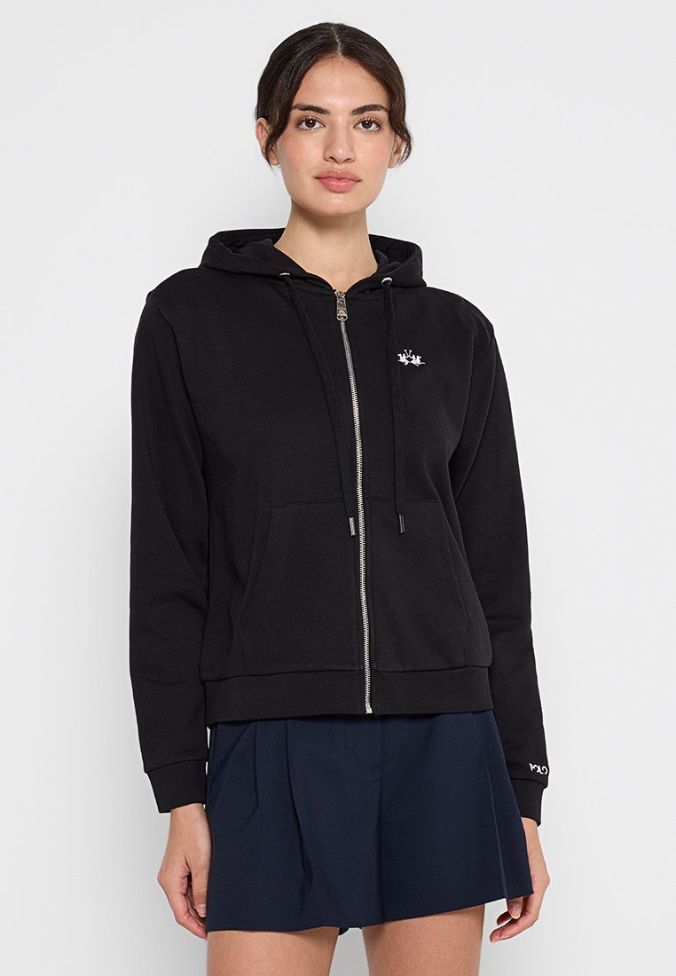 LA MARTINA Sweater met rits zwart LA MARTINA Sweater met rits zwart