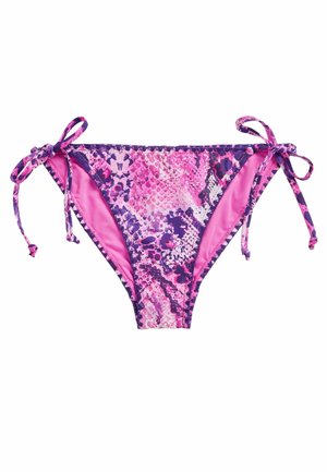 WHIPSTITCH TIESIDE - Bikini apakšdaļas - pink snake