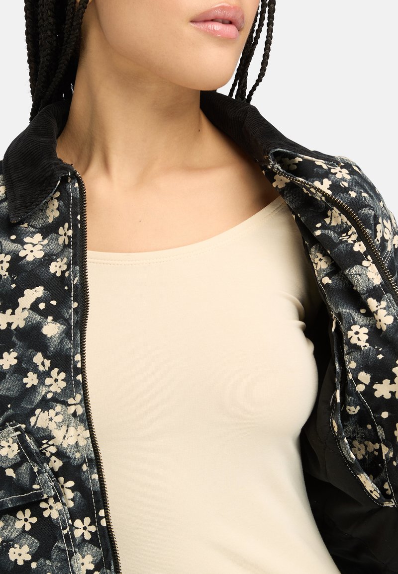 Chaqueta Bomber Floral | Chaqueta Elegante Con Diseño Floral | Chaqueta