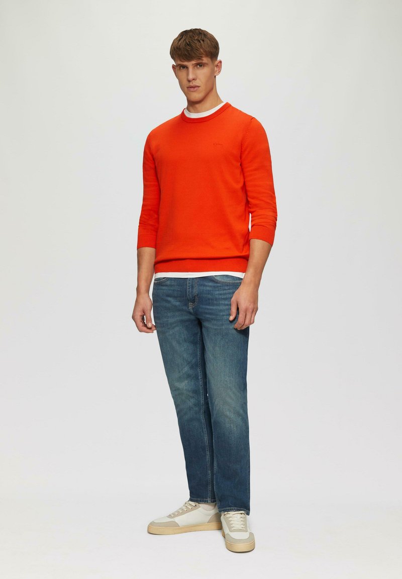 Jersey De Punto Fino Color Liso - NARANJA - Niño - 12.00