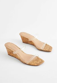 Next Slip-on sandaler - clear