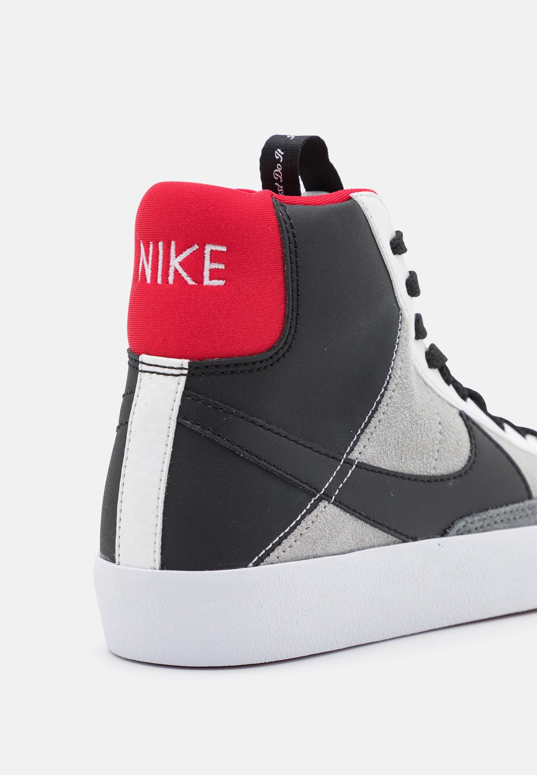 nike blazer mid 77 white black university red