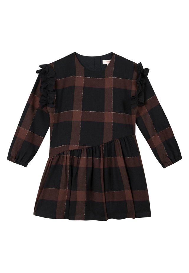 ROBE À CARREAUX - Robe d'été - black