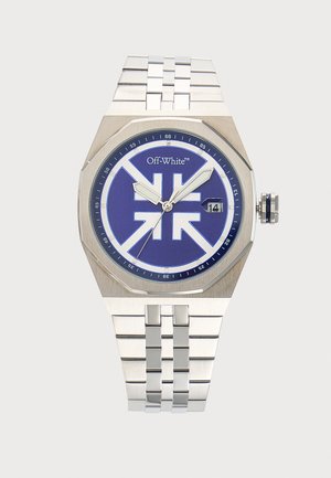 OFF-WHITE, NO GRID - Ρολόι - silver-coloured/blue