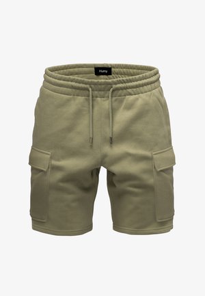 Humy MIT ELASTISCHEM BUND UND CARGOTASCHEN A S - Shorts - olive