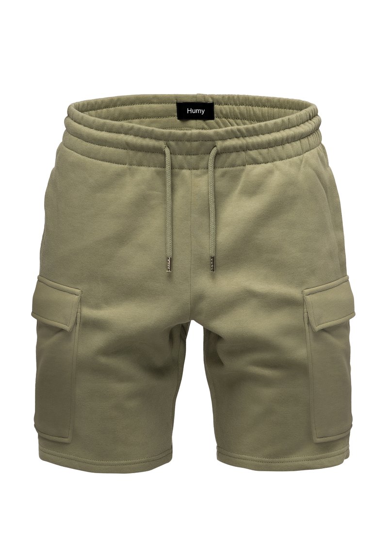 Humy MIT ELASTISCHEM BUND UND CARGOTASCHEN A S - Shorts - olive