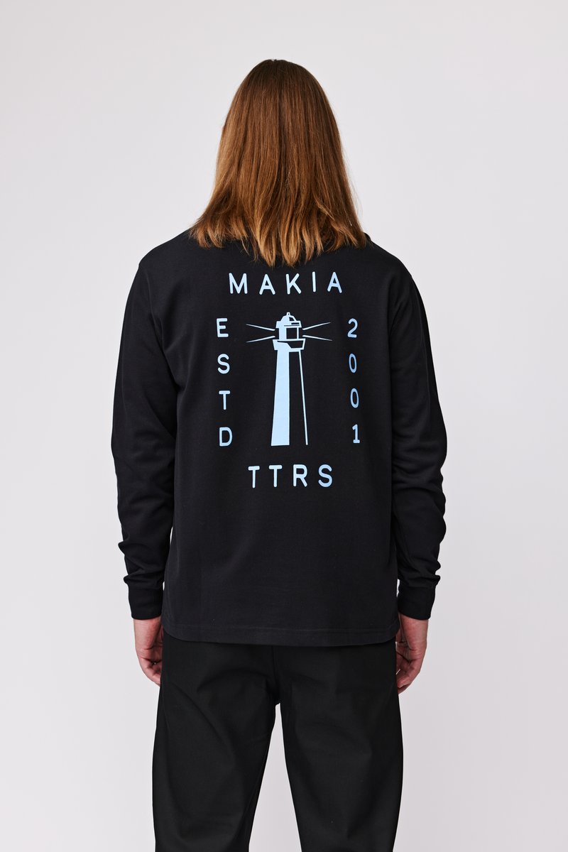 Makia NAVIGATOR - Μπλούζα με μακριά μανίκια - black