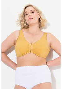 Ulla Popken VORDERVERSCHLUSS GEPOLSTERTE BREITE TRÄGER KEIN EINSCHNEIDEN - Reggiseno - mustard