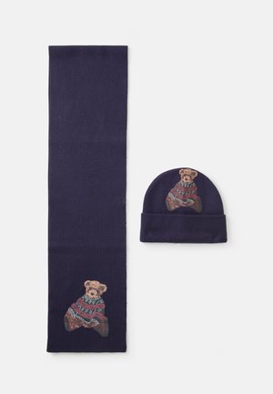 ONSXAS BOX SCARF BEANIE UNISEX SET - Kootud müts - dark navy