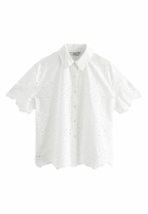 COORD BRODERIE SHORT SLEEVE - REGULAR FIT - Camicia - white