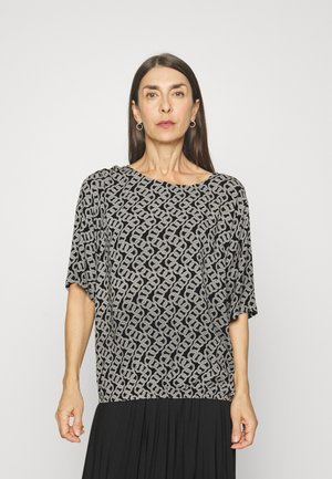 LENA - Blusa - black/sand