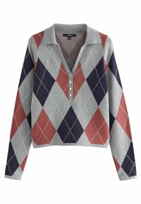 REGULAR FIT - Vesta - grey argyle