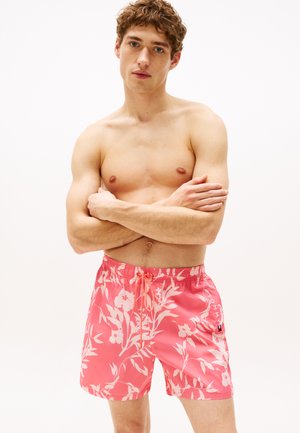 ORIGINAL MEDIUM DRAWSTRING PRINT - Swimming shorts - pink poppy
