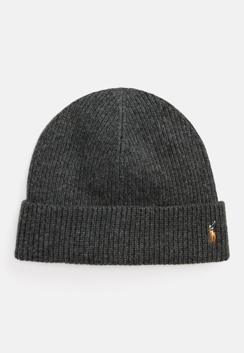 Polo Ralph Lauren SIGNATURE PONY WOOL BLEND BEANIE UNISEX - Kootud müts - barclay heather
