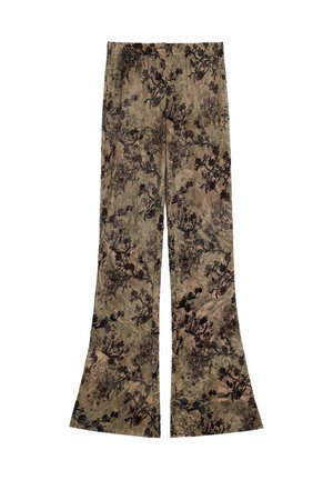 Desigual, PRINTED LONG TROUSERS - Pantalones - black