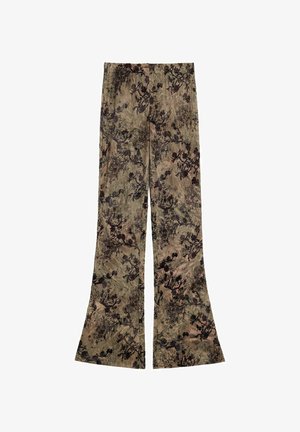 Desigual, PRINTED LONG TROUSERS - Pantalones - black