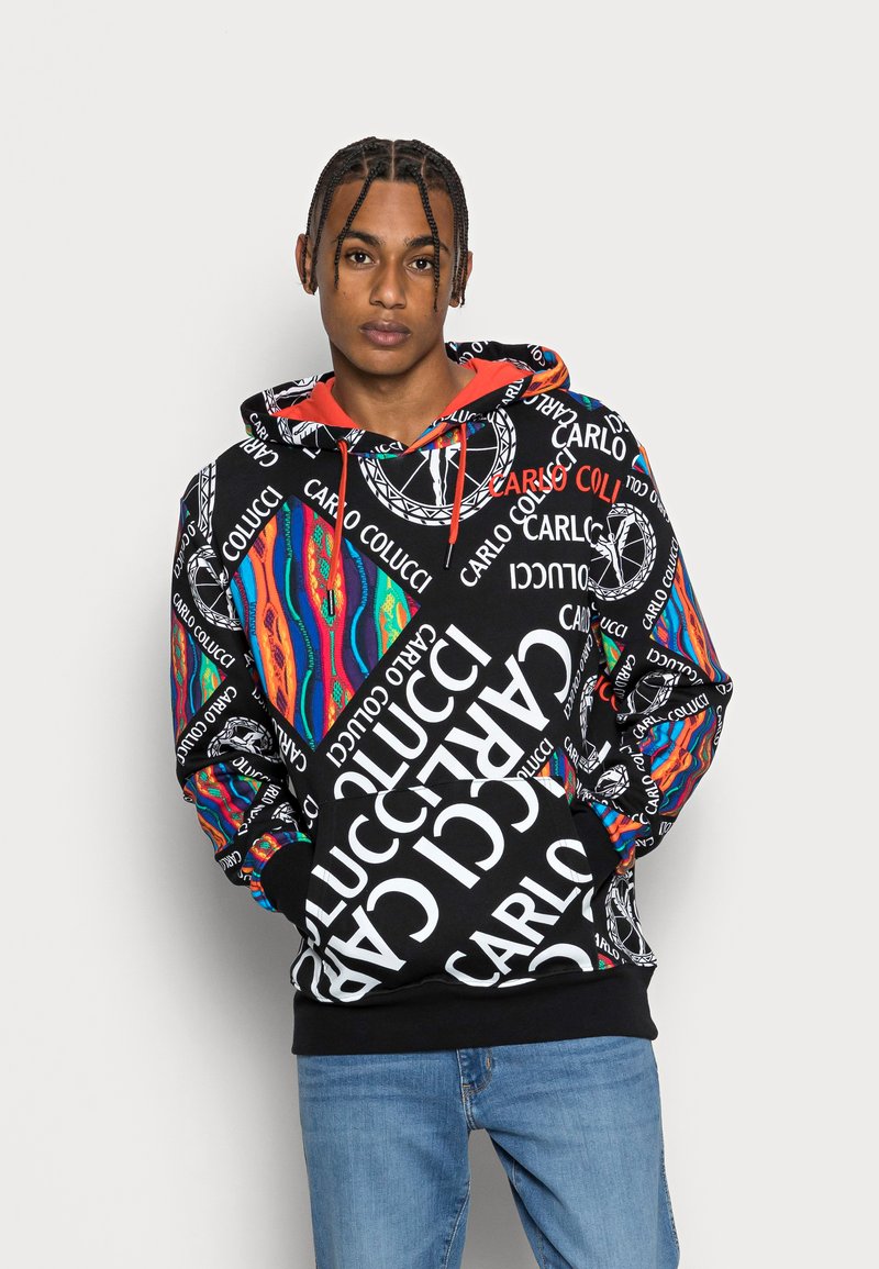 Herren Kapuzenpullover | Carlo Colucci HOODIE BIG LETTERS Sweatshirt black/schwarz - ET85827 Herren Kapuzenpullover | Carlo Colucci HOODIE BIG LETTERS Sweatshirt black/schwarz - ET85827