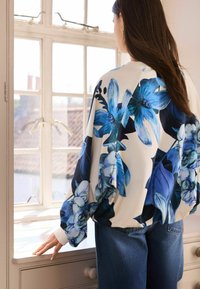 Next PUFF BALL BALLOON BUBBLE HEM CREWNECK - Felpa - floral blue kew garden