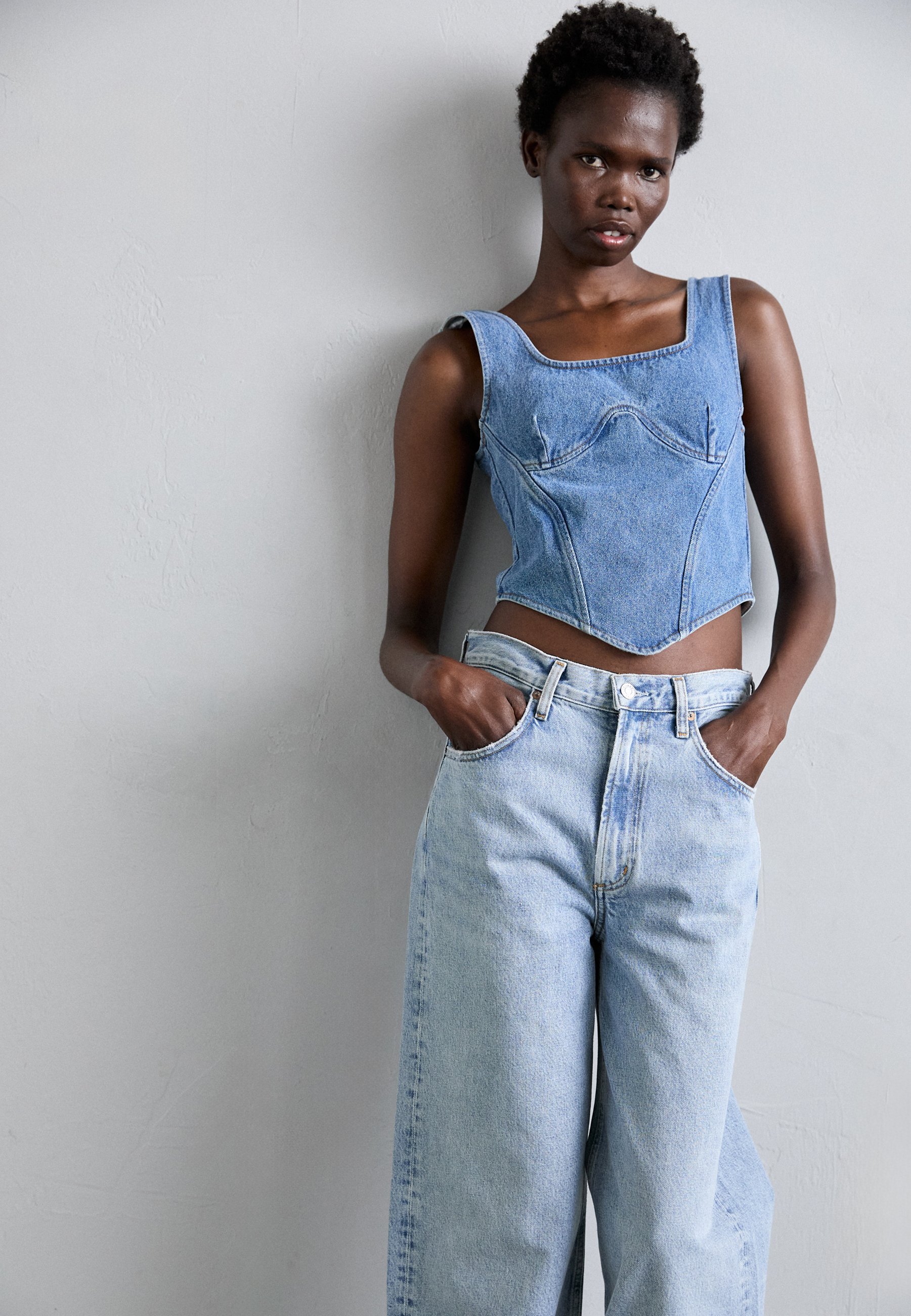 Agolde Baggy Jeans - light-blue denim/light blue - Zalando.co.uk