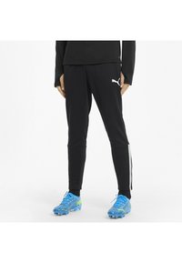 Puma - TEAMLIGA TRAINING PANTS - Treniņtērpa apakšdaļas - puma black-puma white Miniatūras attēls 1